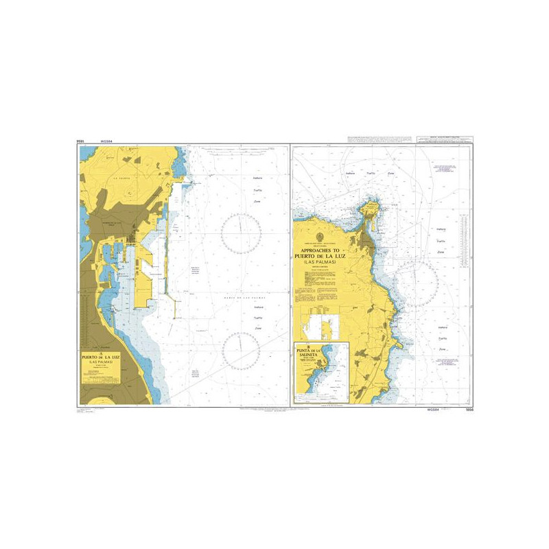 Admiralty - 1856 - Approaches to Puerto de la Luz (Las Palmas)