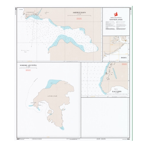 Danish Hydrographic Office - 2650 - Groenland Østkyst. Havneplaner