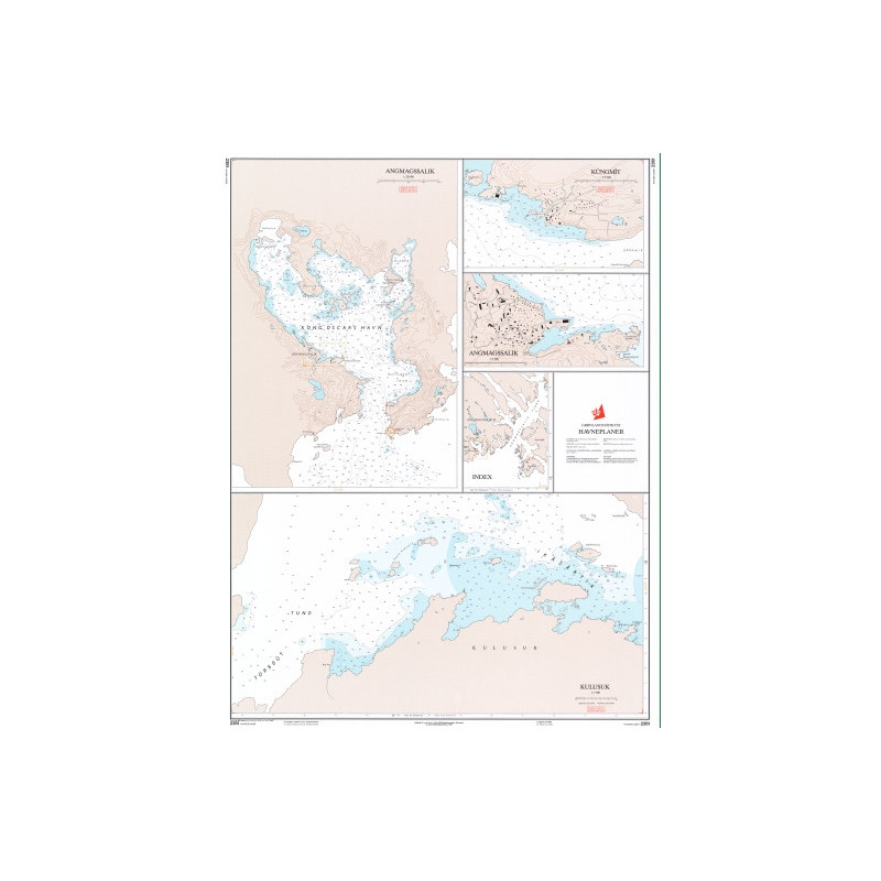 Danish Hydrographic Office - 2351 - Groenland Østkyst. Havneplaner