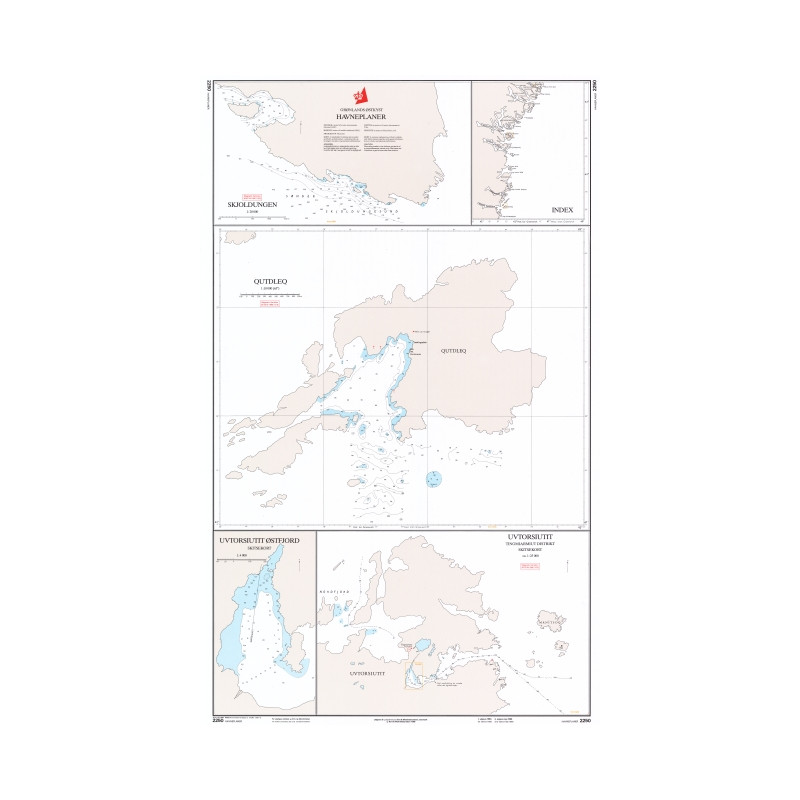 Danish Hydrographic Office - 2250 - Groenland Østkyst. Havneplaner