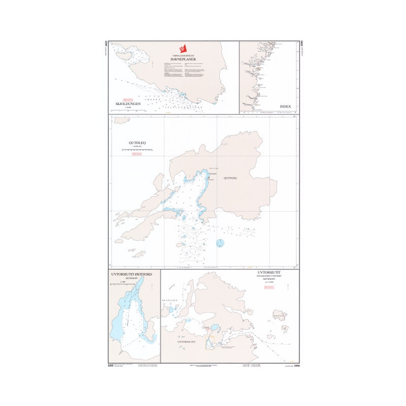 Danish Hydrographic Office - 2250 - Groenland ostkyst. Havneplaner