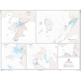 Danish Hydrographic Office - 1551 - Groenland Vestkyst. Havneplaner