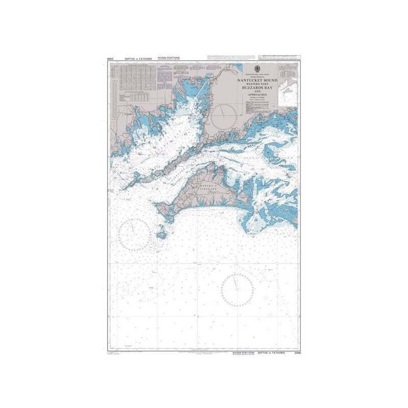 Admiralty - 2456 - Nantucket Sound Western Part Buzzards Bay and Approaches