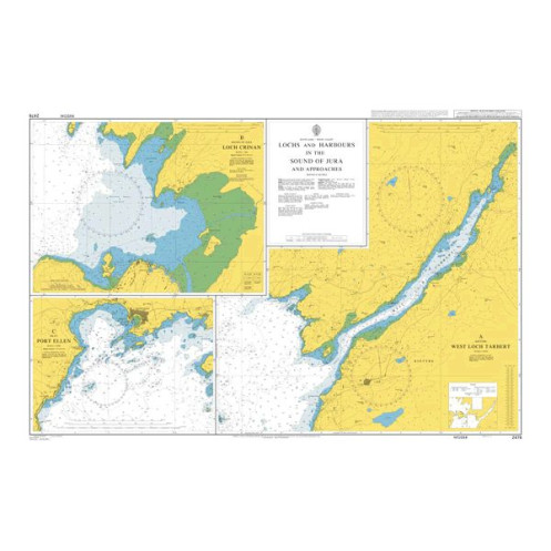 Admiralty - 2476 - Lochs and Harbours in the Sound of Jura and Approaches