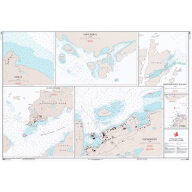 Danish Hydrographic Office - 1550 - Groenland Vestkyst. Havneplaner