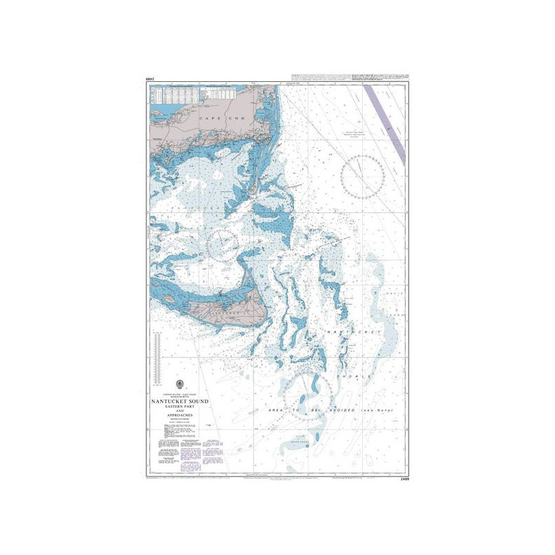 Admiralty - 2489 - Nantucket Sound Eastern Part and Approaches