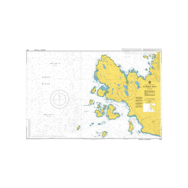 Admiralty - 2501 - carte marine - Îles Summer