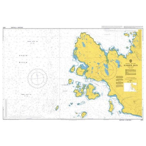 Admiralty - 2501 - carte marine - Îles Summer
