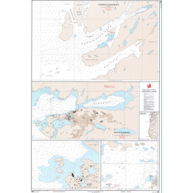 Danish Hydrographic Office - 1451 - Groenland Vestkyst. Havneplaner