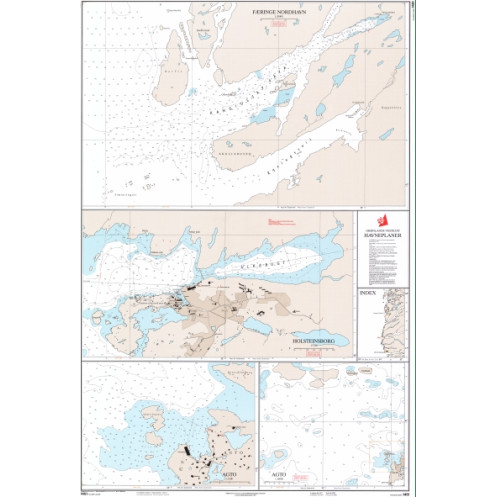 Danish Hydrographic Office - 1451 - Groenland Vestkyst. Havneplaner