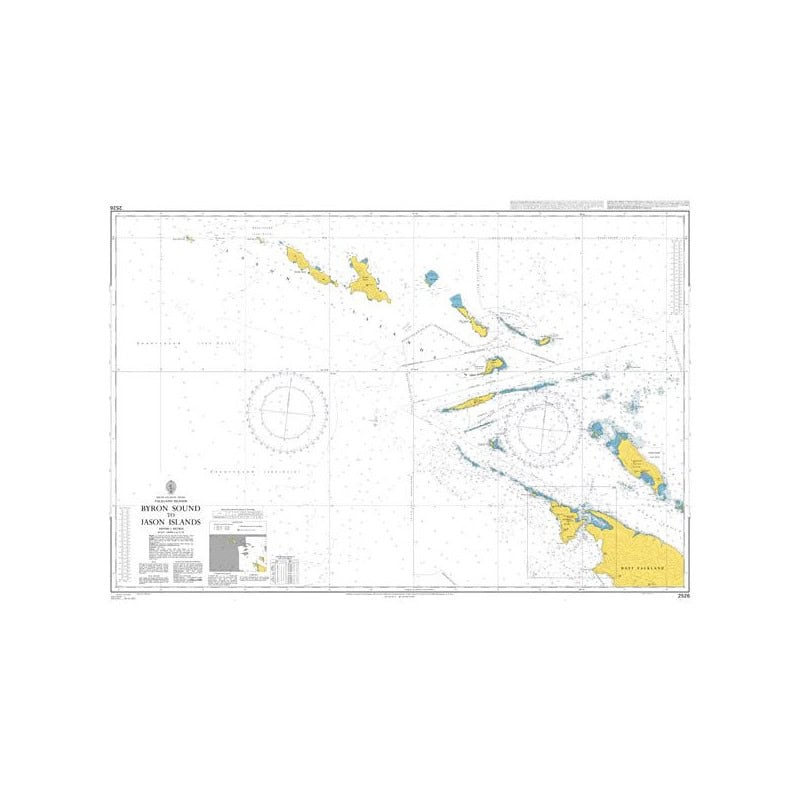 Admiralty - 2526 - carte marine - Détroit de Byron aux îles Jason