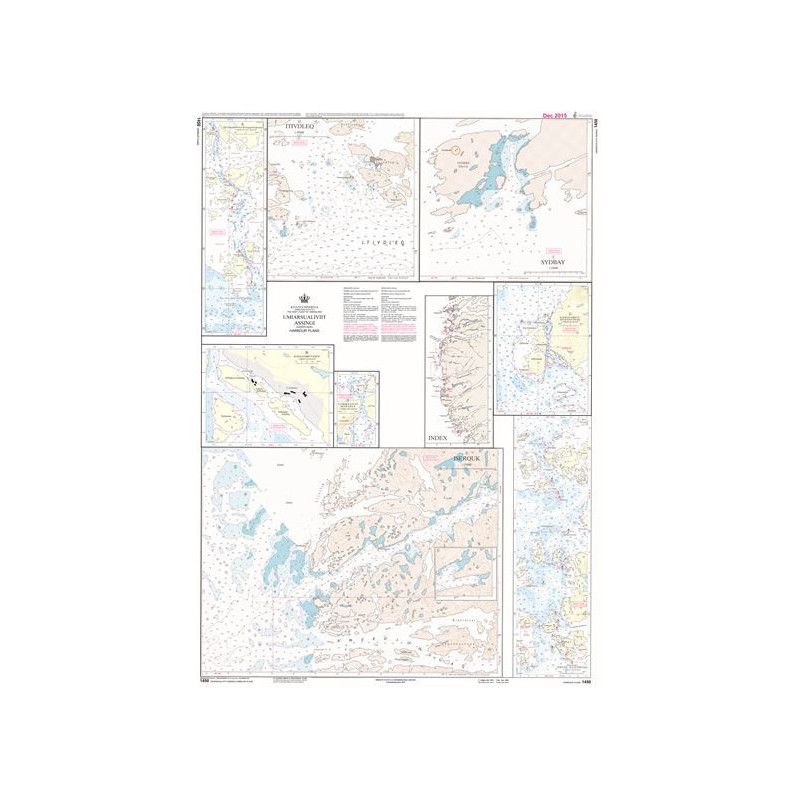 Danish Hydrographic Office - 1450 - Kitaata Sineriaa (Groenland Vestkyst) The West Coast of Greenland. Umiarsualiviit assingi (H