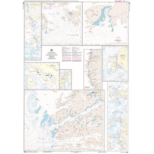Danish Hydrographic Office - 1450 - Kitaata Sineriaa (Groenland Vestkyst) The West Coast of Greenland. Umiarsualiviit assingi (H
