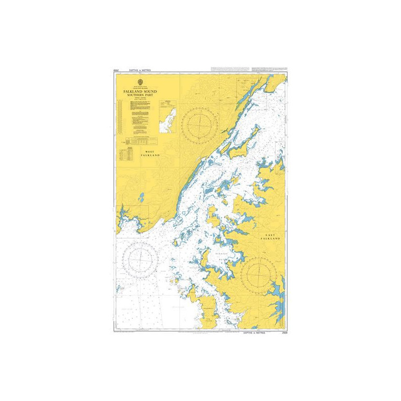 Admiralty - 2559 - carte marine - Détroit des Malouines, partie sud