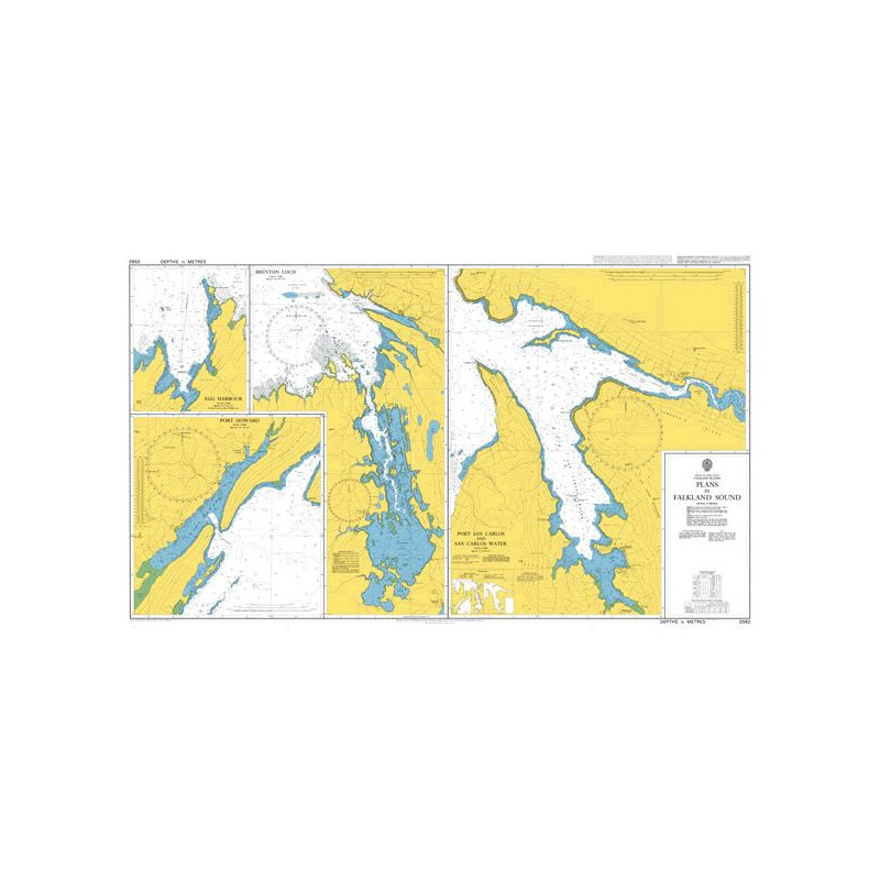 Admiralty - 2582 - Plans in Falkland Sound