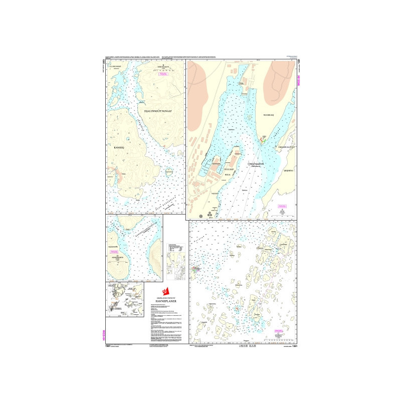 Danish Hydrographic Office - 1351 - Groenland Vestkyst The West Coast of Greenland