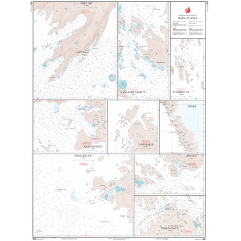 Danish Hydrographic Office - 1251 - Groenland Vestkyst. Havneplaner