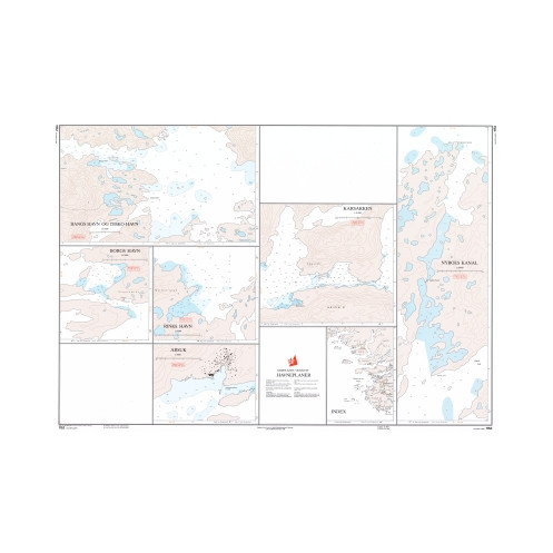 Danish Hydrographic Office - 1152 - Groenland Vestkyst. Havneplaner