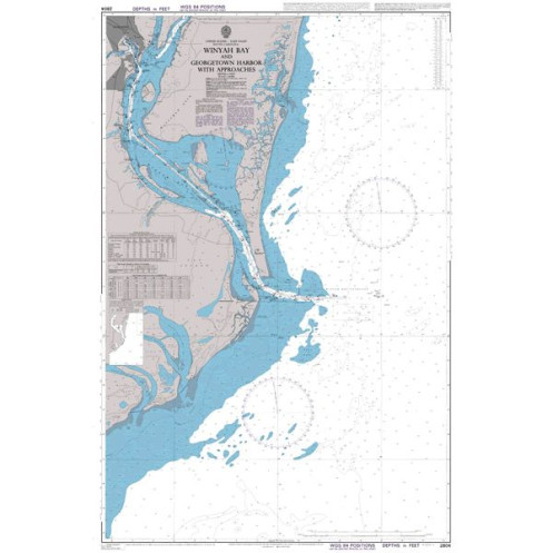 Admiralty - 2804 - Winyah Bay and Georgetown Harbor with Approaches