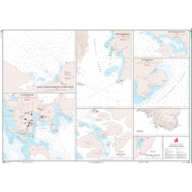 Danish Hydrographic Office - 1150 - Groenland Vestkyst. Havneplaner