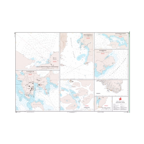 Danish Hydrographic Office - 1150 - Groenland Vestkyst. Havneplaner