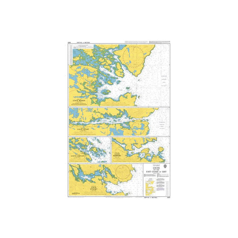 Admiralty - 2825 - Lochs on the East Coast of Uist