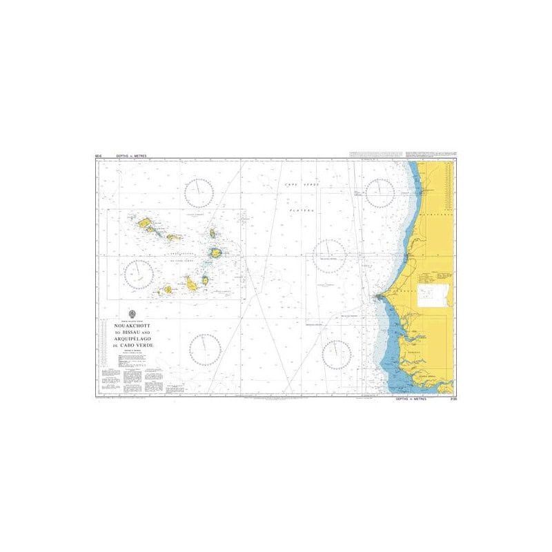 Admiralty - 3135 - nautical chart - Nouakchott to Bissau and Arquipelago De Cabo Verde
