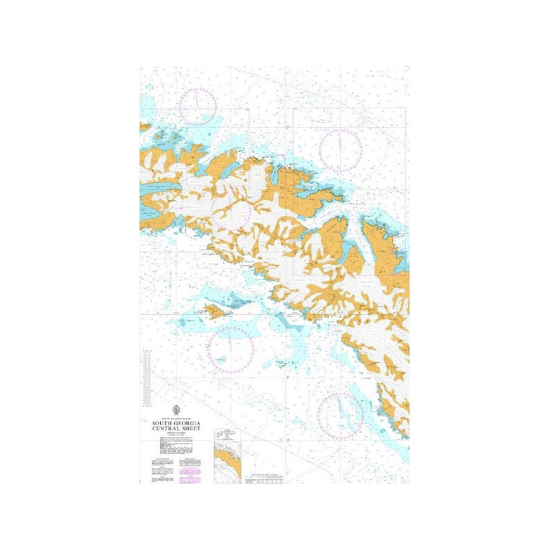 Admiralty - 3595 - South Georgia Central Sheet