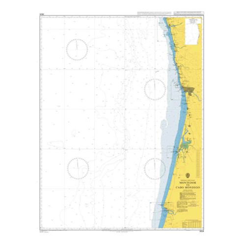 Admiralty - 3634 - carte marine - Montedor à Cabo Mondego