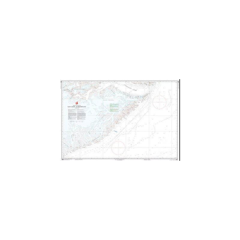 Danish Hydrographic Office - 2500 - Groenland ostkyst. Kap Garde - Scoresbysund