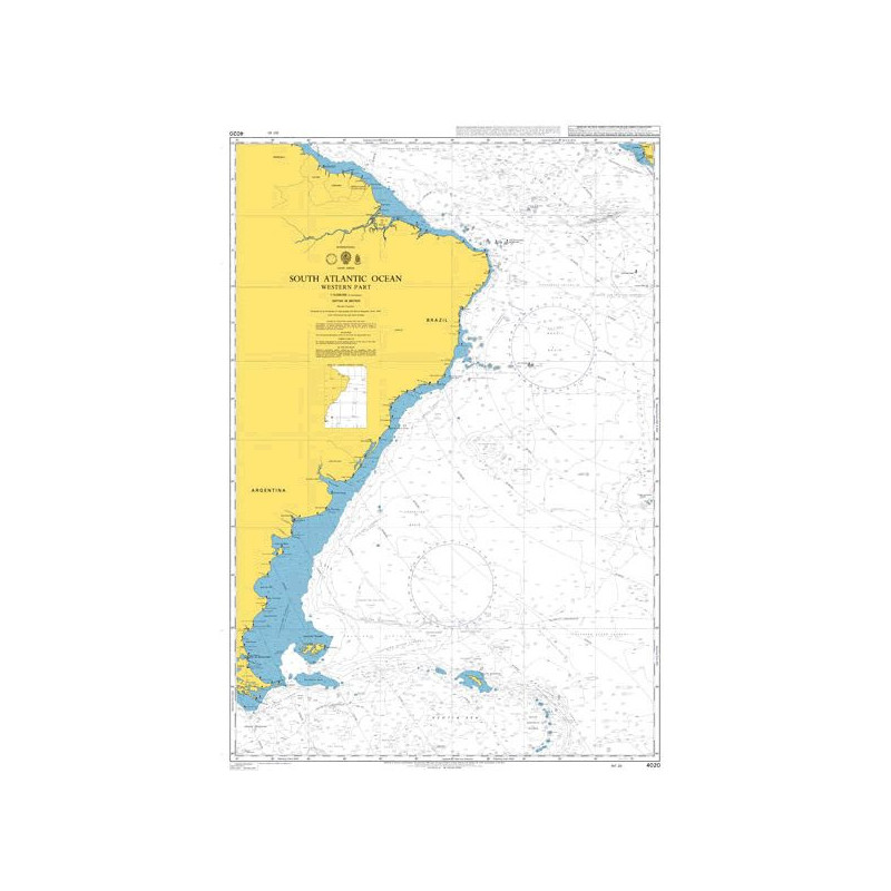 Admiralty - 4020 - South Atlantic Ocean Western Part