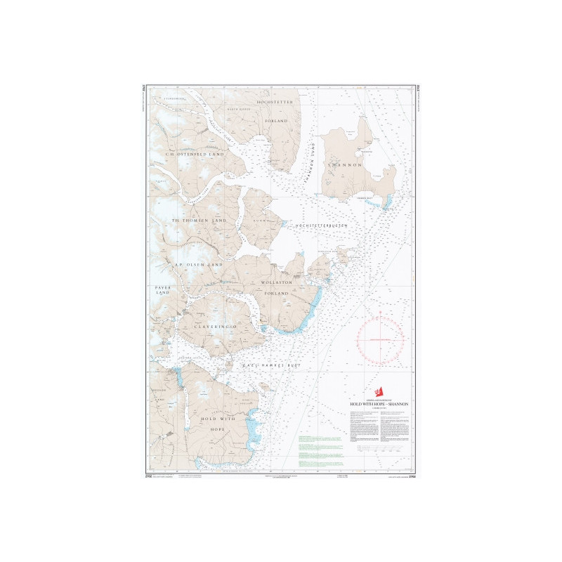 Danish Hydrographic Office - 2702 - Groenland ostkyst. Hold With Hope - Shannon