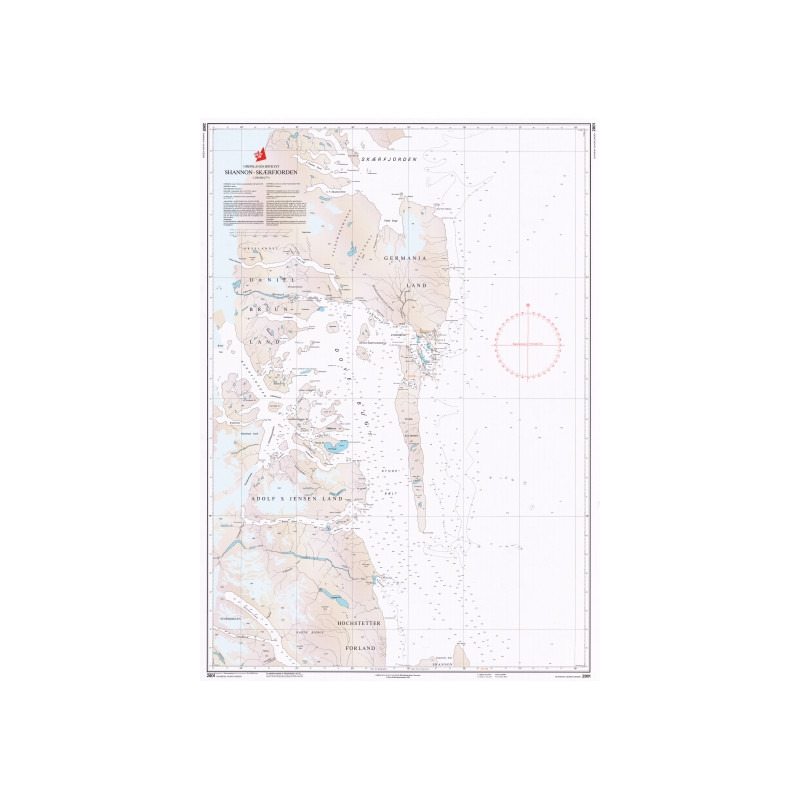 Danish Hydrographic Office - 2801 - Groenland ostkyst. Shannon – Skaerfjorden