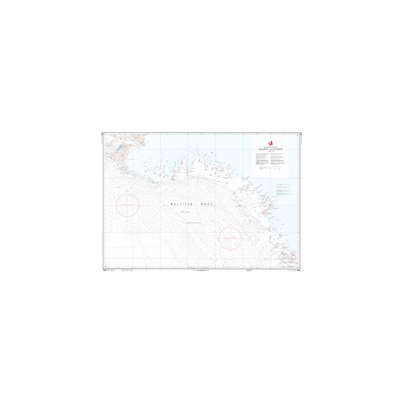 Danish Hydrographic Office - 3100 - Groenland Vestkyst. Holms o - Saunders o
