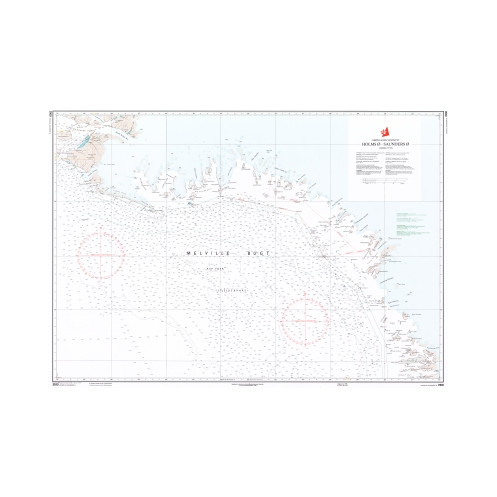 Danish Hydrographic Office - 3100 - Groenland Vestkyst. Holms o – Saunders o