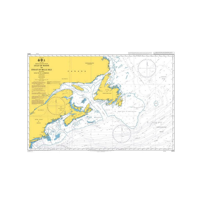 Admiralty - 4404 - Gulf of Maine to Strait of Belle Isle including Gulf of St. Lawrence