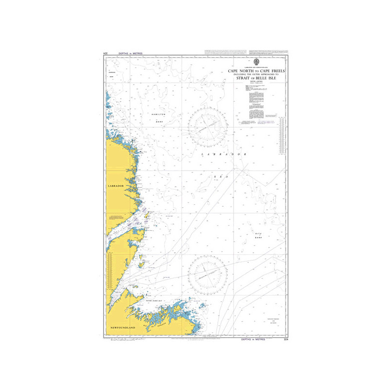 Admiralty - 324 - Cape North to Cape Freels including the Outer Approaches to Strait of Belle Isle