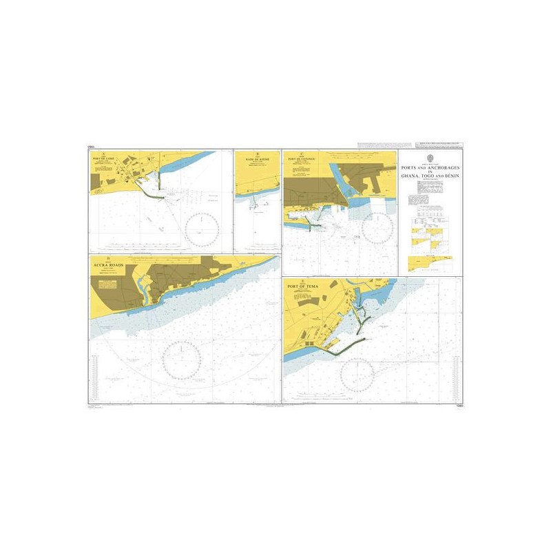 Admiralty - 1380 - Ports and Anchorages in Ghana, Togo and Benin