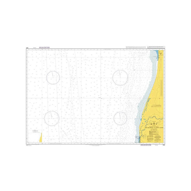 Admiralty - 1662 - carte marine - De Nouakchott à Saint-Louis