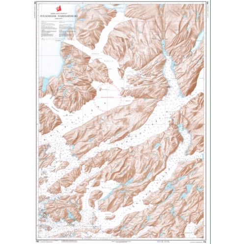 Danish Hydrographic Office - 1115 - Groenland Vestkyst. Julianehåb ? Narssarssuaq og Igaliko Fjord