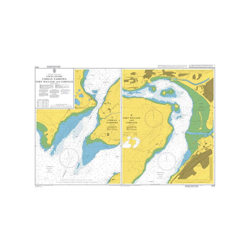 Admiralty - 2372 - Loch Linnhe Corran Narrows, Fort William and Corpach