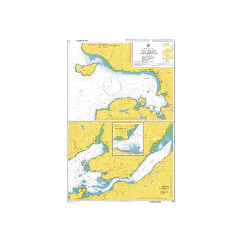 Admiralty - 2528 - nautical chart - Loch Gairloch, Loch Kishorn and Loch Carron