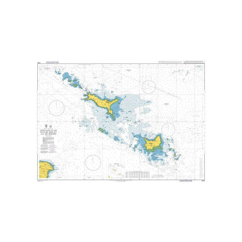 Admiralty - 2835 - Approaches to the Iles de Houat and de Hoedic