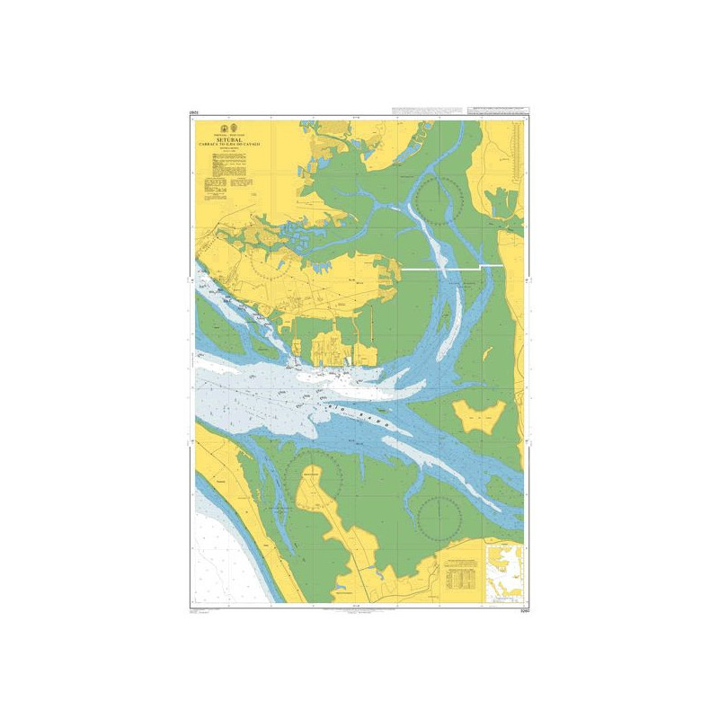 Admiralty - 3260 - nautical chart - Setubal Carraca to Ilha do Cavalo