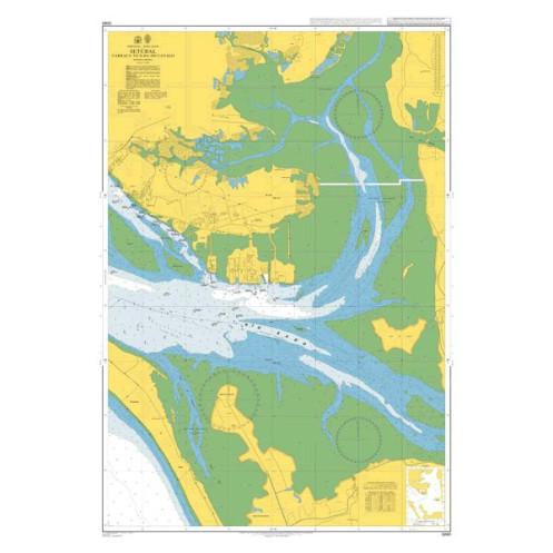 Admiralty - 3260 - nautical chart - Setubal Carraca to Ilha do Cavalo