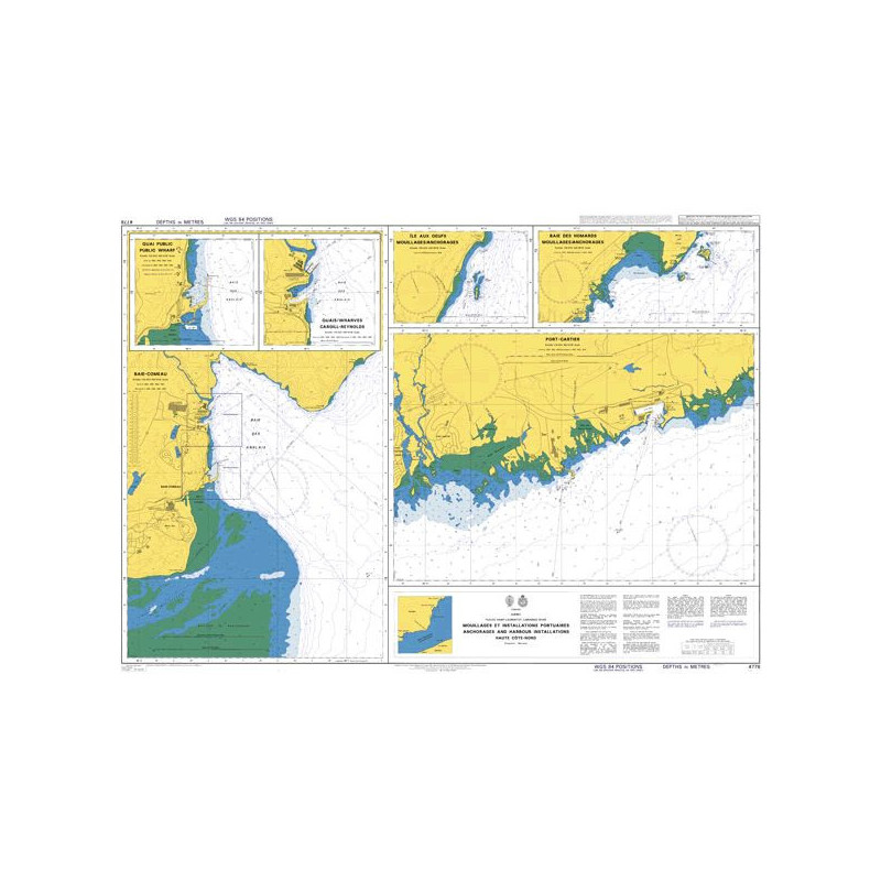 Admiralty - 4778 - Mouillages et Installations Portuaires/Anchorages and Harbour Installations Haute Cote-Nord