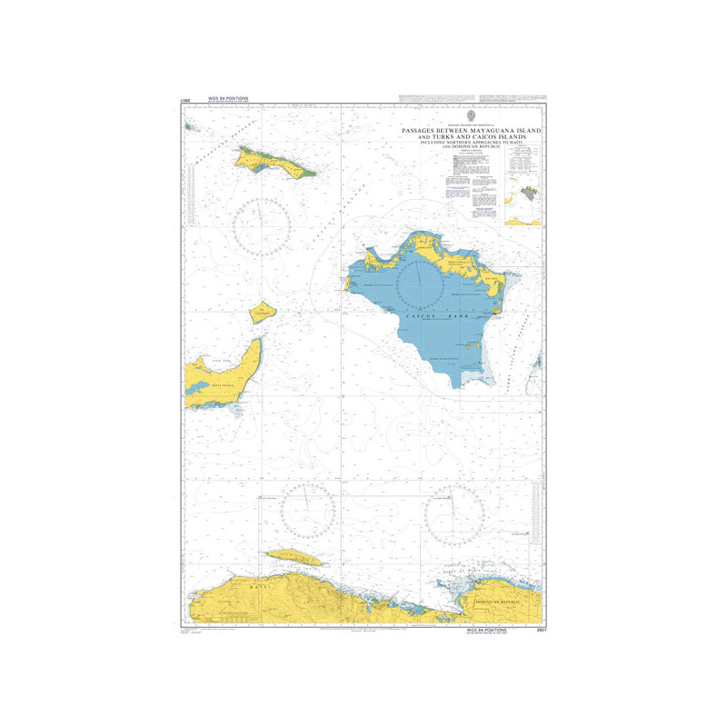 Admiralty - 3907 - Passages Between Mayaguana Island &Turks & Caicos Is inc Northern Apps to Haiti & Dominican Rep