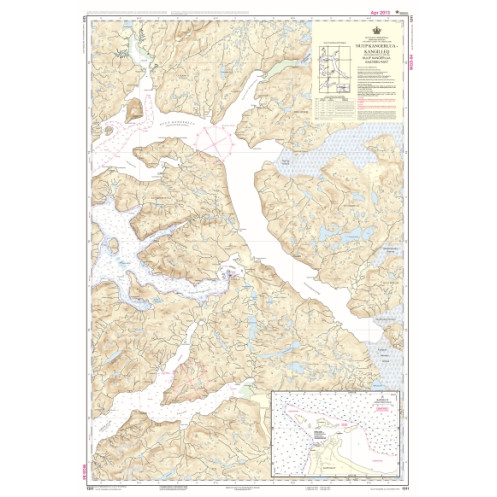 Danish Hydrographic Office - 1311 - Kitaata Sineriaa (Groenland Vestkyst) The West Coast of Greeenland. Nuup Kangerlua Kangilleq