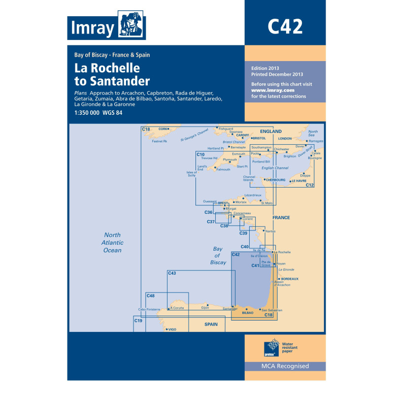 Imray - C42 - La Rochelle to Santander