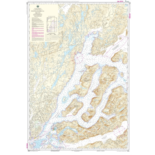 Danish Hydrographic Office - 1312 - Kitaata Sineriaa (Groenland Vestkyst) The West Coast of Greeenland. Nuup Kangerlua Killeq, (